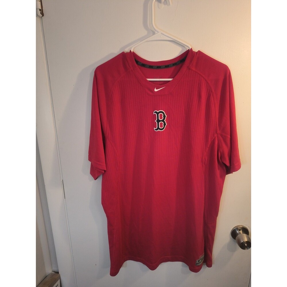 Nike Boston Red Sox Dri-FIT Authentic Collection Player Training Shirt Red Men’s